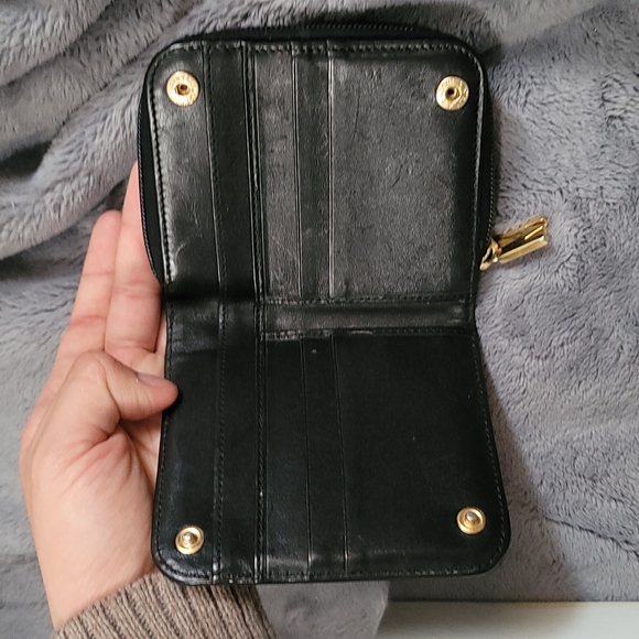 Moschino Redwall vintage black drawstring purse and matching wallet - Picture 6 of 16